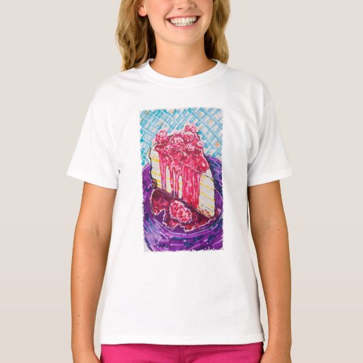 Himbeerkuchen T-Shirt (Vorderseite)