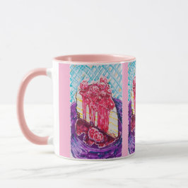 Himbeerkuchen Tasse