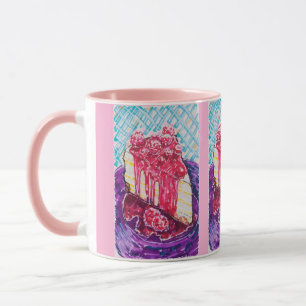 Himbeerkuchen Tasse