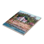 Himbeerleuchtturm-Fliese Fliese (Seite)