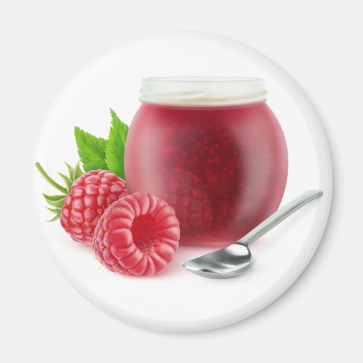 Himbeermarmelade Magnet (Vorne)