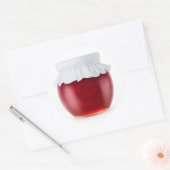 Himbeermarmelade Runder Aufkleber (Umschlag)