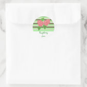 Himbeermarmelade Runder Aufkleber (Tasche)