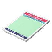 Himbeerminze ein Hinweis aus der Mama Notizblock (Rotiert)