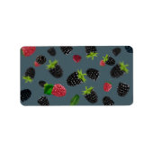 Himbeermuster 2 adressaufkleber (Vorne)