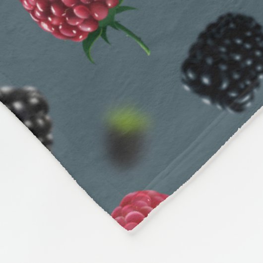 Himbeermuster 2 fleecedecke (Ecke)