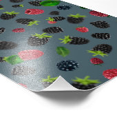 Himbeermuster 2 fotodruck (Ecke)