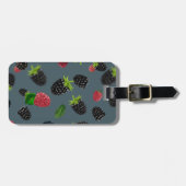 Himbeermuster 2 gepäckanhänger (Vorderseite horizontal)