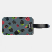 Himbeermuster 2 gepäckanhänger (Rückseite horizontal)