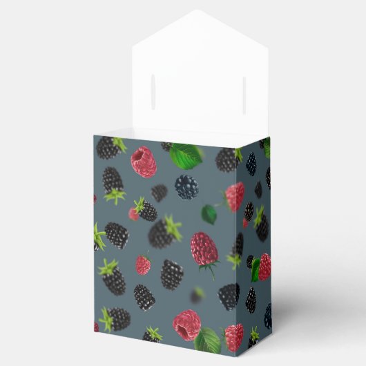 Himbeermuster 2 geschenkschachtel (Geöffnet)