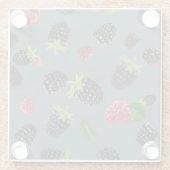 Himbeermuster 2 glasuntersetzer (Rückseite)