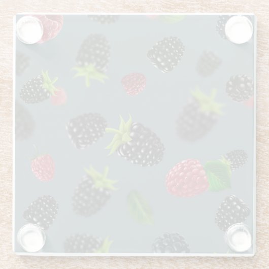 Himbeermuster 2 glasuntersetzer (Rückseite)