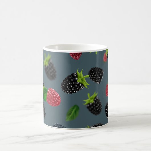 Himbeermuster 2 kaffeetasse (Mittel)