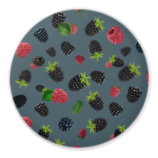 Himbeermuster 2 keramikknauf (Vorderseite)