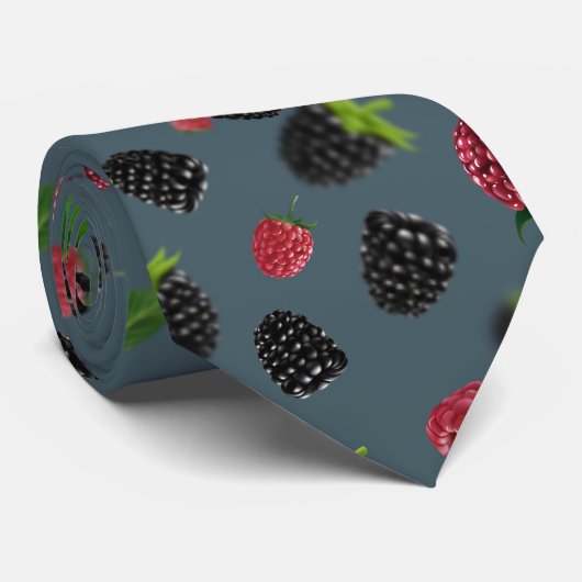 Himbeermuster 2 krawatte (Gerollt)