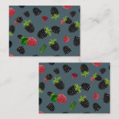 Himbeermuster 2 mitteilungskarte (Vorne/Hinten)