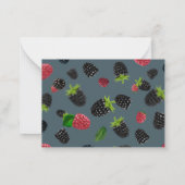 Himbeermuster 2 mitteilungskarte (Rückseite)