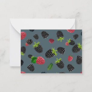 Himbeermuster 2 mitteilungskarte