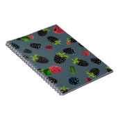 Himbeermuster 2 notizblock (Rechte Seite)