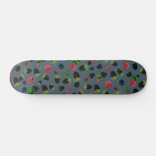 Himbeermuster 2 skateboard (Horizontal)