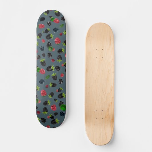 Himbeermuster 2 skateboard (Vorderseite)