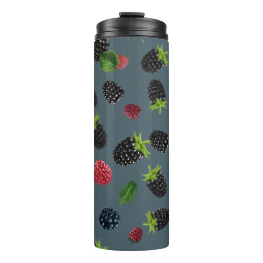 Himbeermuster 2 thermosbecher (Vorderseite)