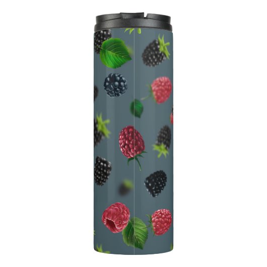 Himbeermuster 2 thermosbecher (Rückseite)