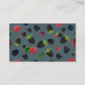 Himbeermuster 2 visitenkarte (Vorderseite)
