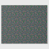Himbeermuster Geschenkpapier (Flach)
