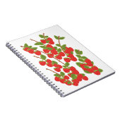 Himbeerobst Notizblock (Rechte Seite)