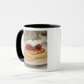 Himbeerpfannkuchen Tasse (Vorderseite Links)
