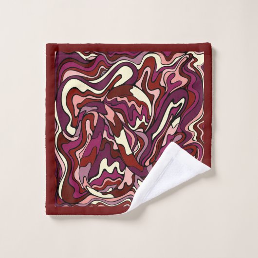 Himbeerrippel Badhandtuch Set (Waschlappen)