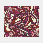 Himbeerrippel Fleecedecke (Vorderseite (Horizontal))