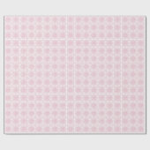 Himbeerrosa Crochet Chart Wrapping Paper Geschenkpapier (Flach)