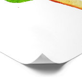 Himbeerrosa Popsiv Sommer Poster (Ecke)