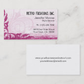 Himbeerrosa Schmutz beunruhigte Visitenkarten Visitenkarte (Vorne/Hinten)