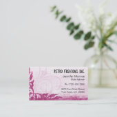 Himbeerrosa Schmutz beunruhigte Visitenkarten Visitenkarte (Stehend Vorderseite)