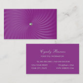 Himbeerrosa Shimmer wirbeln Visitenkarte (Vorne/Hinten)