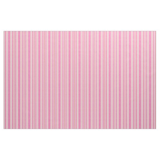 HIMBEERrosa U. WEISSE STREIFEN Stoff (Yard (91,4 cm))
