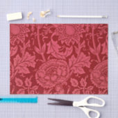 Himbeerrosa und blumengeschmückte Rose. Seidenpapier (Handwerk)