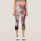 Himbeerry Fraktal Stormy Clouds Capri Leggings (Vorderseite)