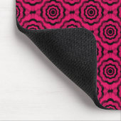 Himbeerschwarze Blume Nahtloses Muster Mousepad (Ecke)