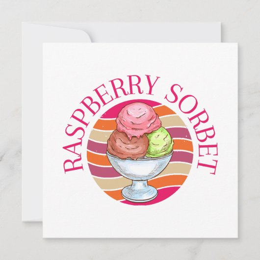 Himbeersorbet (Vorderseite)