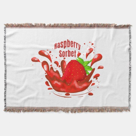 Himbeersorbet Decke (Vorderseite)