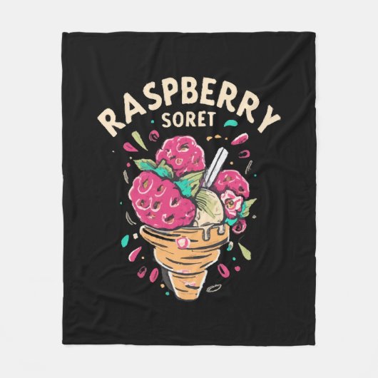 Himbeersorbet fleecedecke (Vorderseite)