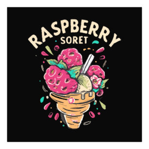 Himbeersorbet  fotodruck