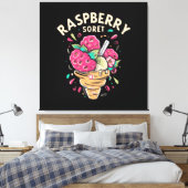 Himbeersorbet Leinwanddruck (Insitu (Schlafzimmer))