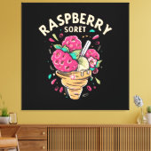 Himbeersorbet Leinwanddruck (Insitu (Wohnzimmer))