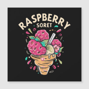 Himbeersorbet Magnetkarte