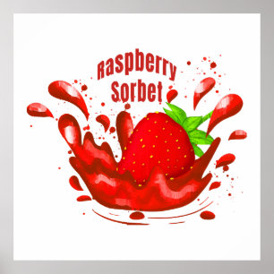 Himbeersorbet Poster